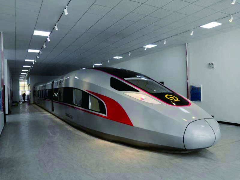 高铁制作模型-复兴号车头